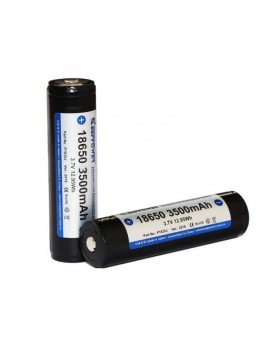 2pcs KeepPower P1835J 18650 3500mAh 3.7V Rechargeable Batteries Black