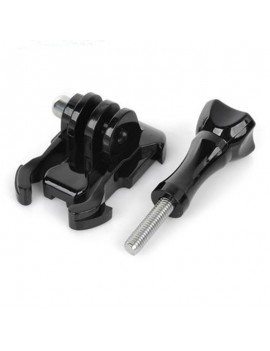 JUSTONE J113 Flat Surface Fast Assembling Mount Buckle with Long Screw for GoPro Hero 2/3/3 +/4/SJ4000 Black