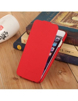 Fashion Genuine + PU Leather Mobile Phone Ultra Slim Flip Cover Protective Shell for 4.7