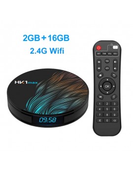 HK1 Max 1080p 4K Wifi Smart TV Box Android 9.0 Netflix Set Top Box Media Player US Plug - 2GB + 16GB