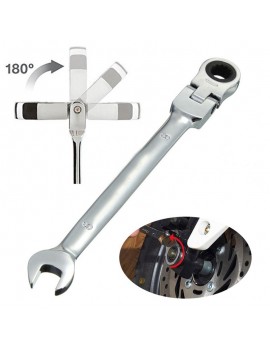 11mm Flexible Pivoting Head Ratchet Combination Wrench Metric Tool
