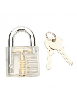 24pcs Single Hook Lock Pick Set with 1Pc Transparent Lock