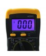 A830L LCD Digital Multimeter DC AC Voltage Tester Orange & Black