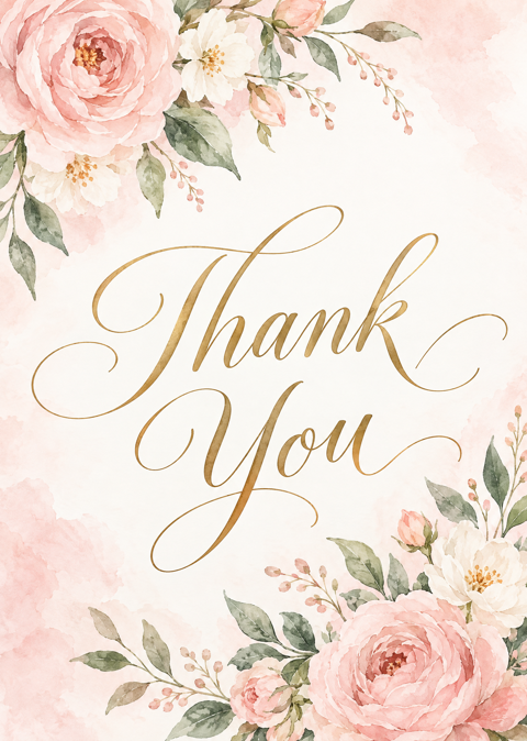 Preview of Wedding Thank-You Card Pack