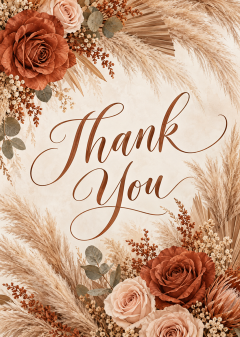 Preview of Wedding Thank-You Card Pack